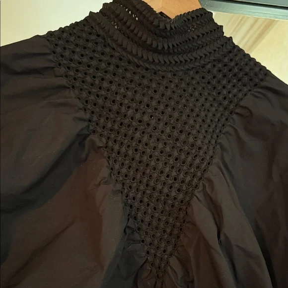 Fendi Black Smocked Top - Picture 3 of 9